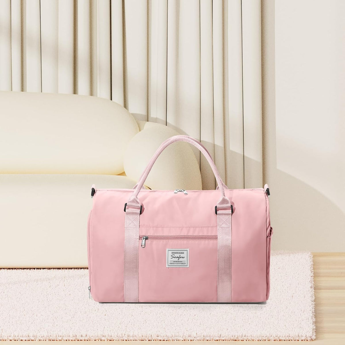 Gym Bag Womens Mens with Shoes Compartment and Wet Pocket Travel Duffel Bags for Women for Plane Sport Gym Tote Bag with Toiletry Bags Waterproof Weekend Overnight Carry on Bag Hospital Holdalls - Colors A
