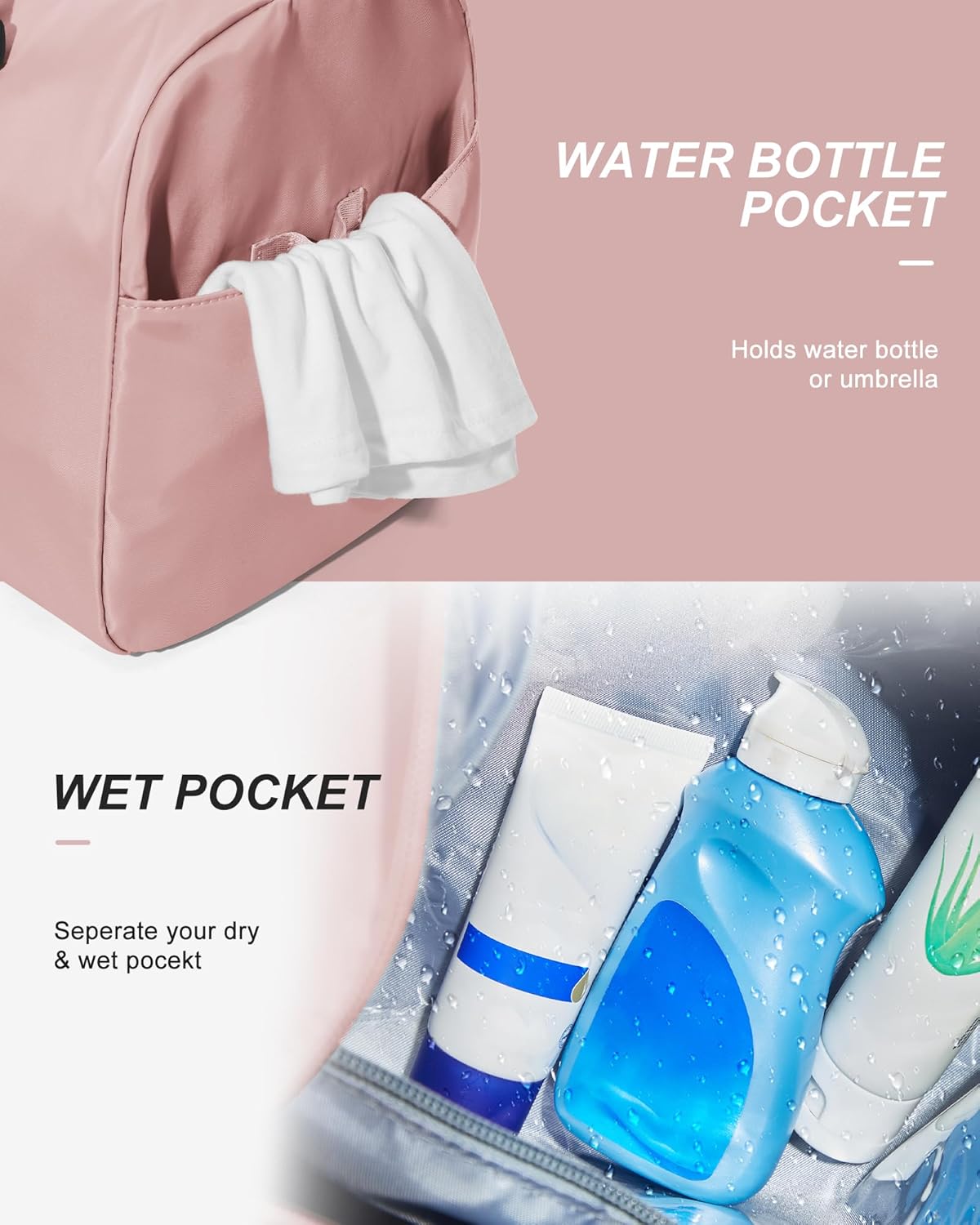 Gym Bag Womens Mens with Shoes Compartment and Wet Pocket Travel Duffel Bags for Women for Plane Sport Gym Tote Bag with Toiletry Bags Waterproof Weekend Overnight Carry on Bag Hospital Holdalls - Colors A