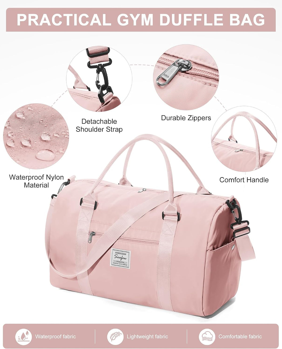 Gym Bag Womens Mens with Shoes Compartment and Wet Pocket Travel Duffel Bags for Women for Plane Sport Gym Tote Bag with Toiletry Bags Waterproof Weekend Overnight Carry on Bag Hospital Holdalls - Colors A