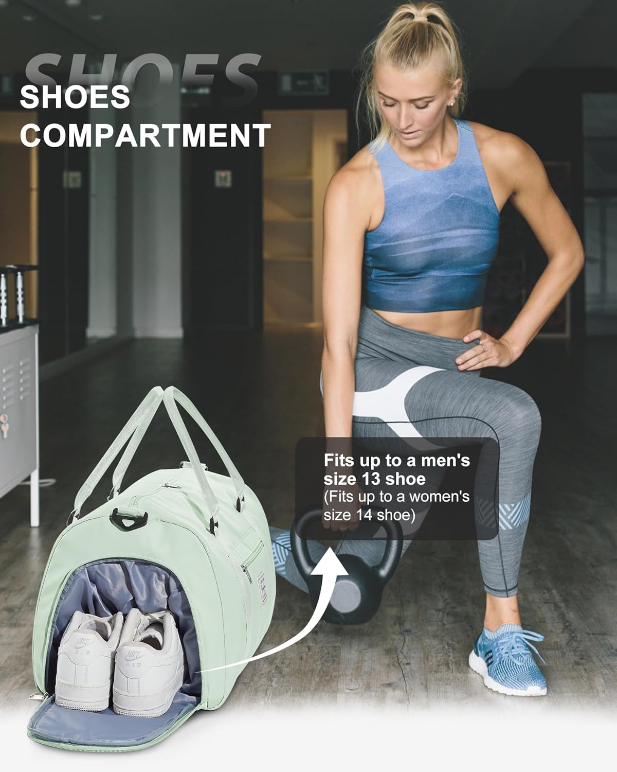 Gym Bag Womens Mens with Shoes Compartment and Wet Pocket Travel Duffel Bags for Women for Plane Sport Gym Tote Bag with Toiletry Bags Waterproof Weekend Overnight Carry on Bag Hospital Holdalls - Colors A
