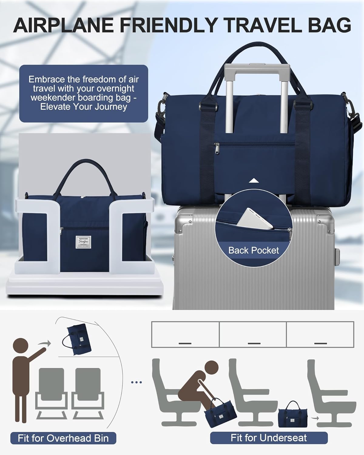 Gym Bag Womens Mens with Shoes Compartment and Wet Pocket Travel Duffel Bags for Women for Plane Sport Gym Tote Bag with Toiletry Bags Waterproof Weekend Overnight Carry on Bag Hospital Holdalls - Colors A
