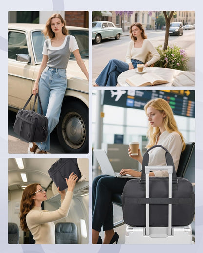 Gym Bag Womens Mens with Shoes Compartment and Wet Pocket Travel Duffel Bags for Women for Plane Sport Gym Tote Bag with Toiletry Bags Waterproof Weekend Overnight Carry on Bag Hospital Holdalls - Colors A