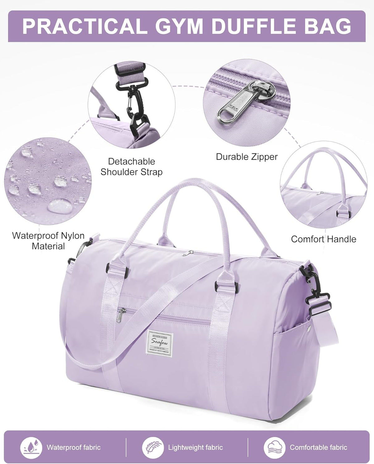 Gym Bag Womens Mens with Shoes Compartment and Wet Pocket Travel Duffel Bags for Women for Plane Sport Gym Tote Bag with Toiletry Bags Waterproof Weekend Overnight Carry on Bag Hospital Holdalls - Colors A