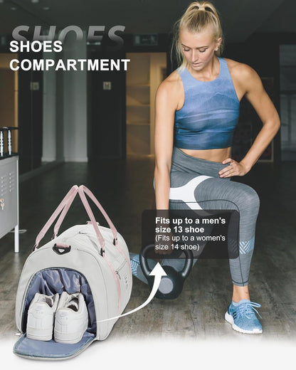 Gym Bag Womens Mens with Shoes Compartment and Wet Pocket Travel Duffel Bags for Women for Plane Sport Gym Tote Bag with Toiletry Bags Waterproof Weekend Overnight Carry on Bag Hospital Holdalls - Colors A