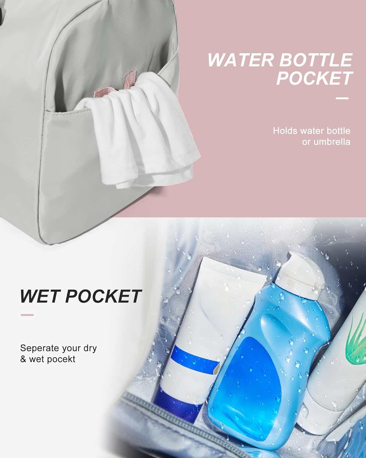 Gym Bag Womens Mens with Shoes Compartment and Wet Pocket Travel Duffel Bags for Women for Plane Sport Gym Tote Bag with Toiletry Bags Waterproof Weekend Overnight Carry on Bag Hospital Holdalls - Colors A