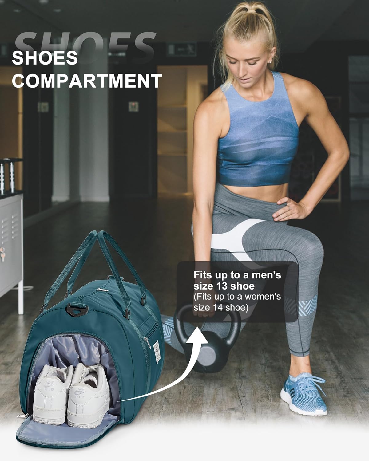 Gym Bag Womens Mens with Shoes Compartment and Wet Pocket Travel Duffel Bags for Women for Plane Sport Gym Tote Bag with Toiletry Bags Waterproof Weekend Overnight Carry on Bag Hospital Holdalls - Colors A