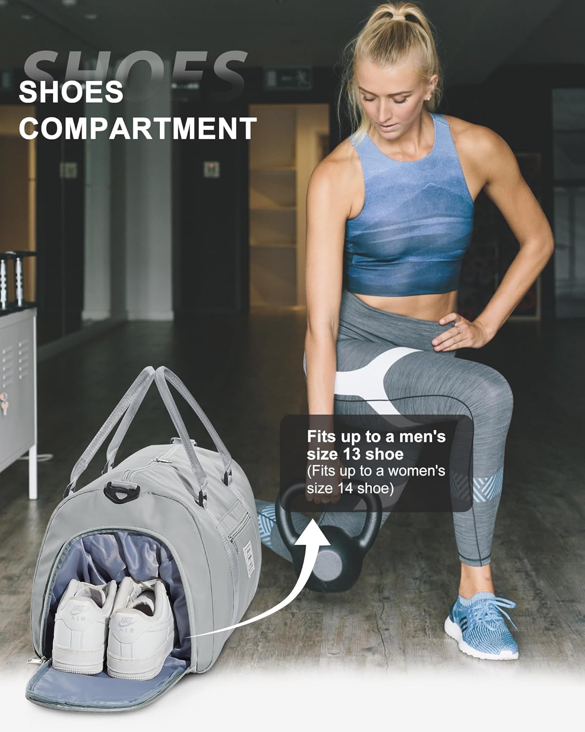 Gym Bag Womens Mens with Shoes Compartment and Wet Pocket Travel Duffel Bags for Women for Plane Sport Gym Tote Bag with Toiletry Bags Waterproof Weekend Overnight Carry on Bag Hospital Holdalls - Colors A