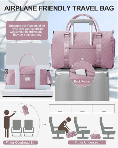 Gym Bag Womens Mens with Shoes Compartment and Wet Pocket Travel Duffel Bags for Women for Plane Sport Gym Tote Bag with Toiletry Bags Waterproof Weekend Overnight Carry on Bag Hospital Holdalls - Colors A
