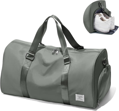 Gym Bag Womens Mens with Shoes Compartment and Wet Pocket Travel Duffel Bags for Women for Plane Sport Gym Tote Bag with Toiletry Bags Waterproof Weekend Overnight Carry on Bag Hospital Holdalls - Colors A