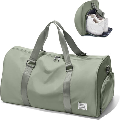 Gym Bag Womens Mens with Shoes Compartment and Wet Pocket Travel Duffel Bags for Women for Plane Sport Gym Tote Bag with Toiletry Bags Waterproof Weekend Overnight Carry on Bag Hospital Holdalls - Colors A