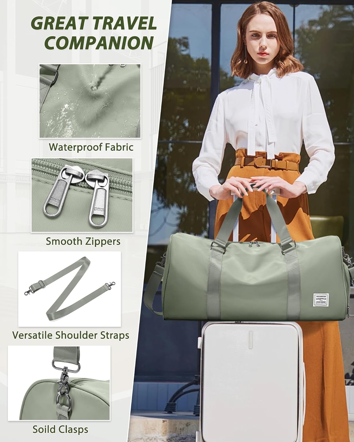 Gym Bag Womens Mens with Shoes Compartment and Wet Pocket Travel Duffel Bags for Women for Plane Sport Gym Tote Bag with Toiletry Bags Waterproof Weekend Overnight Carry on Bag Hospital Holdalls - Colors A