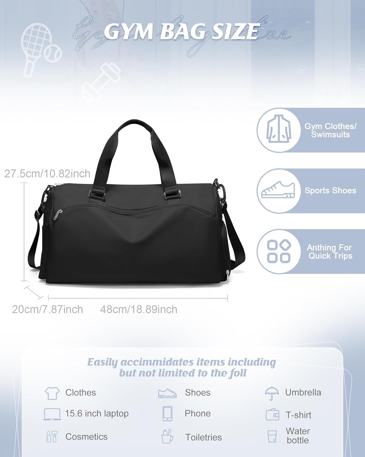 Gym Bag Womens Mens with Shoes Compartment and Wet Pocket Travel Duffel Bags for Women for Plane Sport Gym Tote Bag with Toiletry Bags Waterproof Weekend Overnight Carry on Bag Hospital Holdalls - Colors A