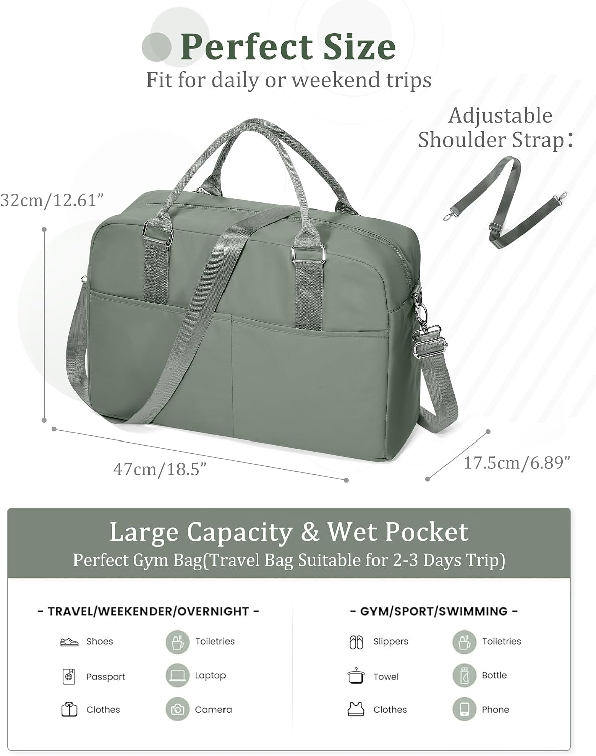 Gym Bag Womens Mens with Shoes Compartment and Wet Pocket Travel Duffel Bags for Women for Plane Sport Gym Tote Bag with Toiletry Bags Waterproof Weekend Overnight Carry on Bag Hospital Holdalls - Colors A