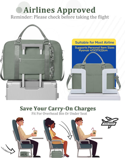 Gym Bag Womens Mens with Shoes Compartment and Wet Pocket Travel Duffel Bags for Women for Plane Sport Gym Tote Bag with Toiletry Bags Waterproof Weekend Overnight Carry on Bag Hospital Holdalls - Colors A