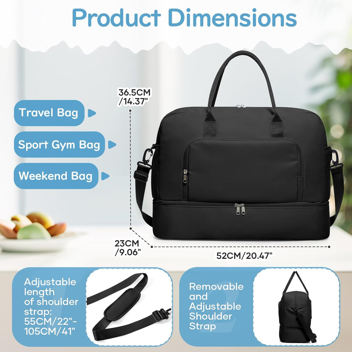 Gym Bag Womens Mens with Shoes Compartment and Wet Pocket Travel Duffel Bags for Women for Plane Sport Gym Tote Bag with Toiletry Bags Waterproof Weekend Overnight Carry on Bag Hospital Holdalls - Colors A