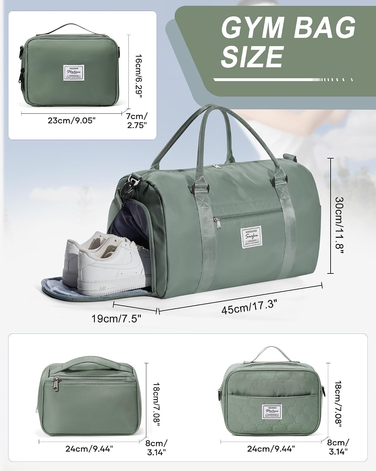 Gym Bag Womens Mens with Shoes Compartment and Wet Pocket Travel Duffel Bags for Women for Plane Sport Gym Tote Bag with Toiletry Bags Waterproof Weekend Overnight Carry on Bag Hospital Holdalls - Colors A