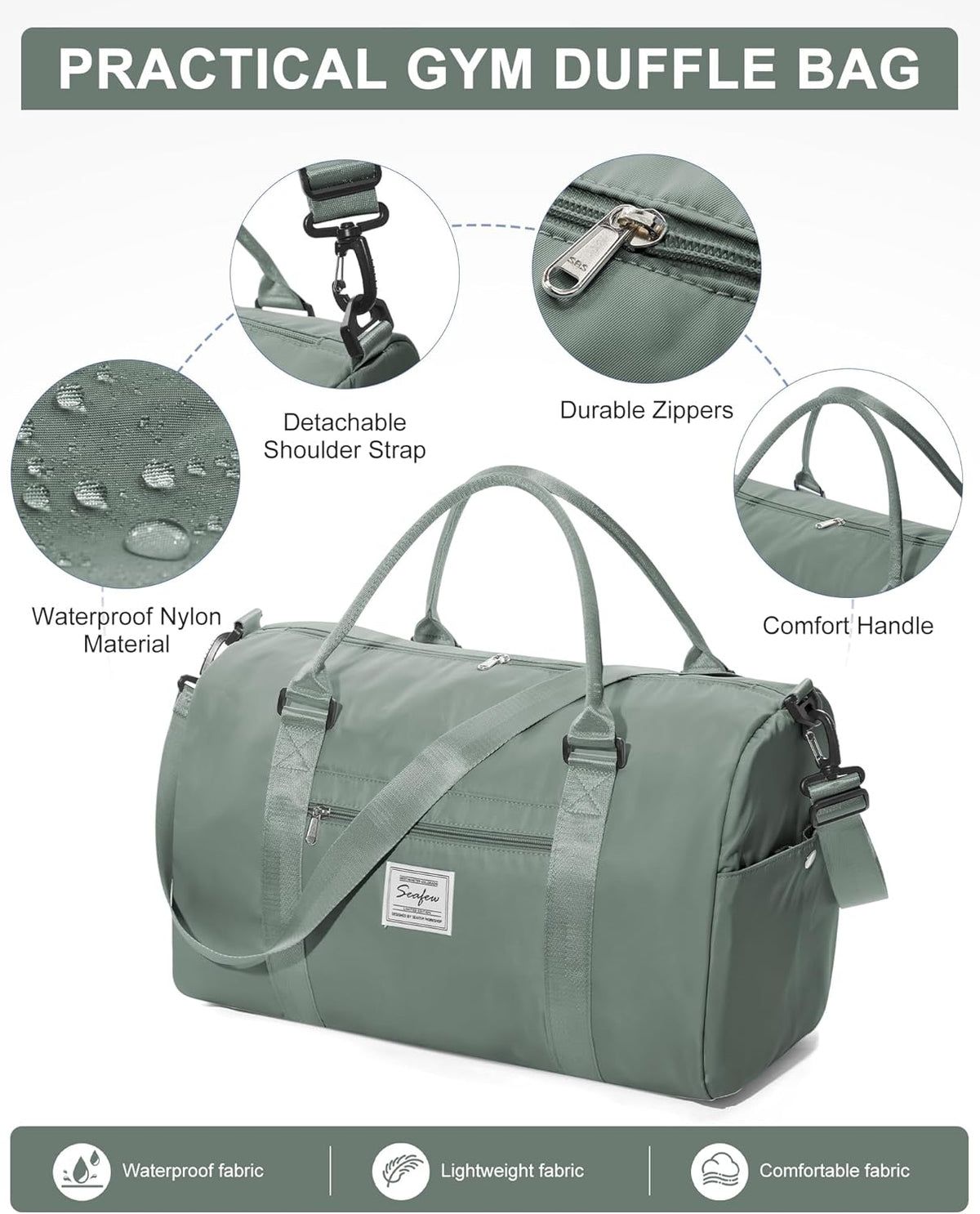 Gym Bag Womens Mens with Shoes Compartment and Wet Pocket Travel Duffel Bags for Women for Plane Sport Gym Tote Bag with Toiletry Bags Waterproof Weekend Overnight Carry on Bag Hospital Holdalls - Colors A