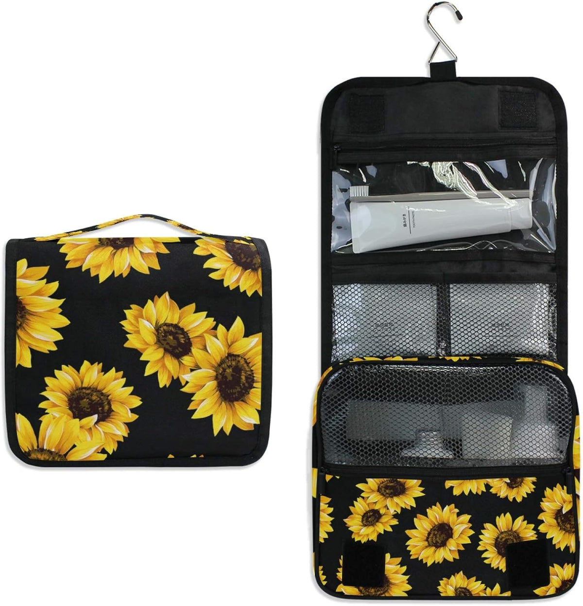 Hanging Travel Toiletry Bag Kit Makeup Case Cosmetics Organizer for Men Women - Colors A