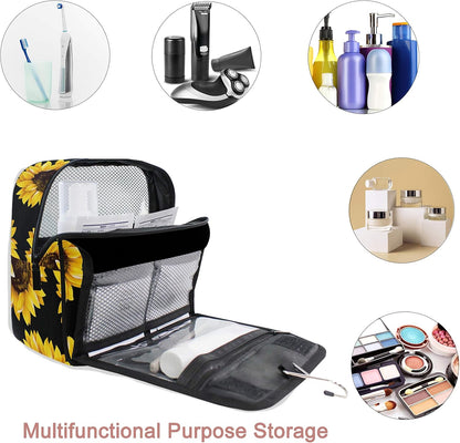 Hanging Travel Toiletry Bag Kit Makeup Case Cosmetics Organizer for Men Women - Colors A