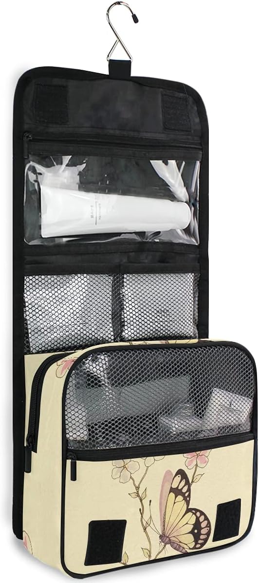 Hanging Travel Toiletry Bag Kit Makeup Case Cosmetics Organizer for Men Women - Colors A