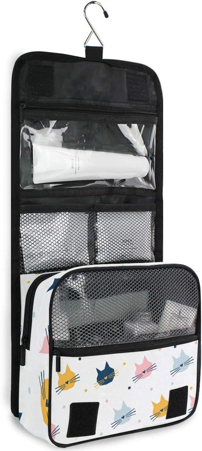 Hanging Travel Toiletry Bag Kit Makeup Case Cosmetics Organizer for Men Women - Colors A