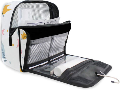 Hanging Travel Toiletry Bag Kit Makeup Case Cosmetics Organizer for Men Women - Colors A
