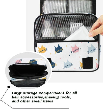 Hanging Travel Toiletry Bag Kit Makeup Case Cosmetics Organizer for Men Women - Colors A