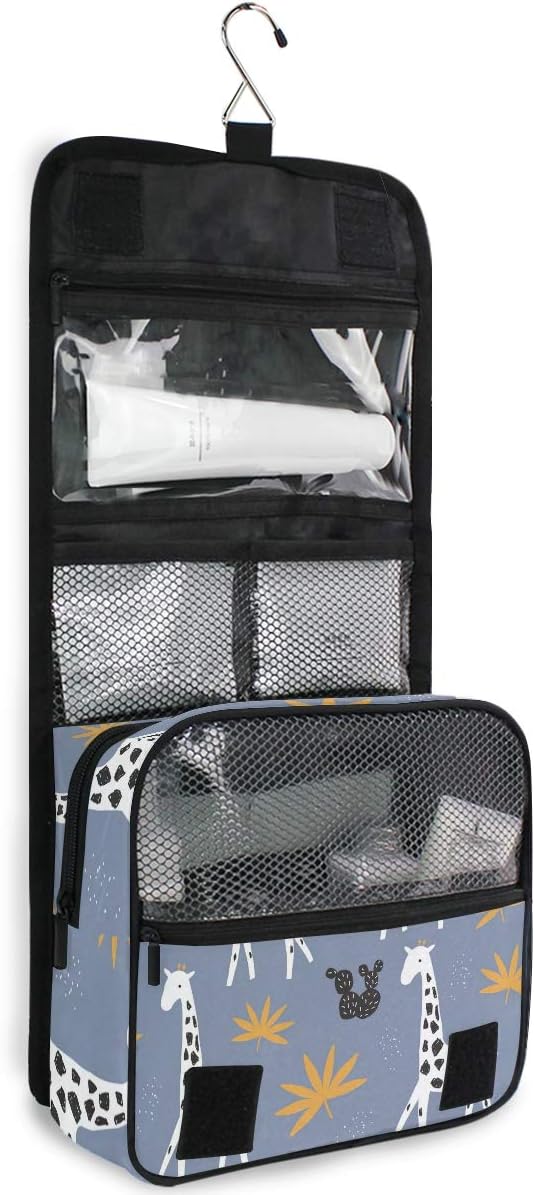 Hanging Travel Toiletry Bag Kit Makeup Case Cosmetics Organizer for Men Women - Colors A