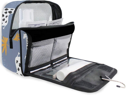 Hanging Travel Toiletry Bag Kit Makeup Case Cosmetics Organizer for Men Women - Colors A