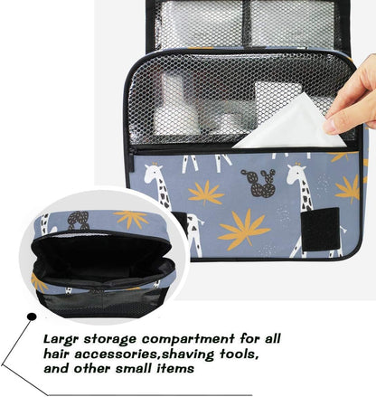 Hanging Travel Toiletry Bag Kit Makeup Case Cosmetics Organizer for Men Women - Colors A