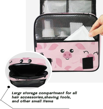 Hanging Travel Toiletry Bag Kit Makeup Case Cosmetics Organizer for Men Women - Colors A