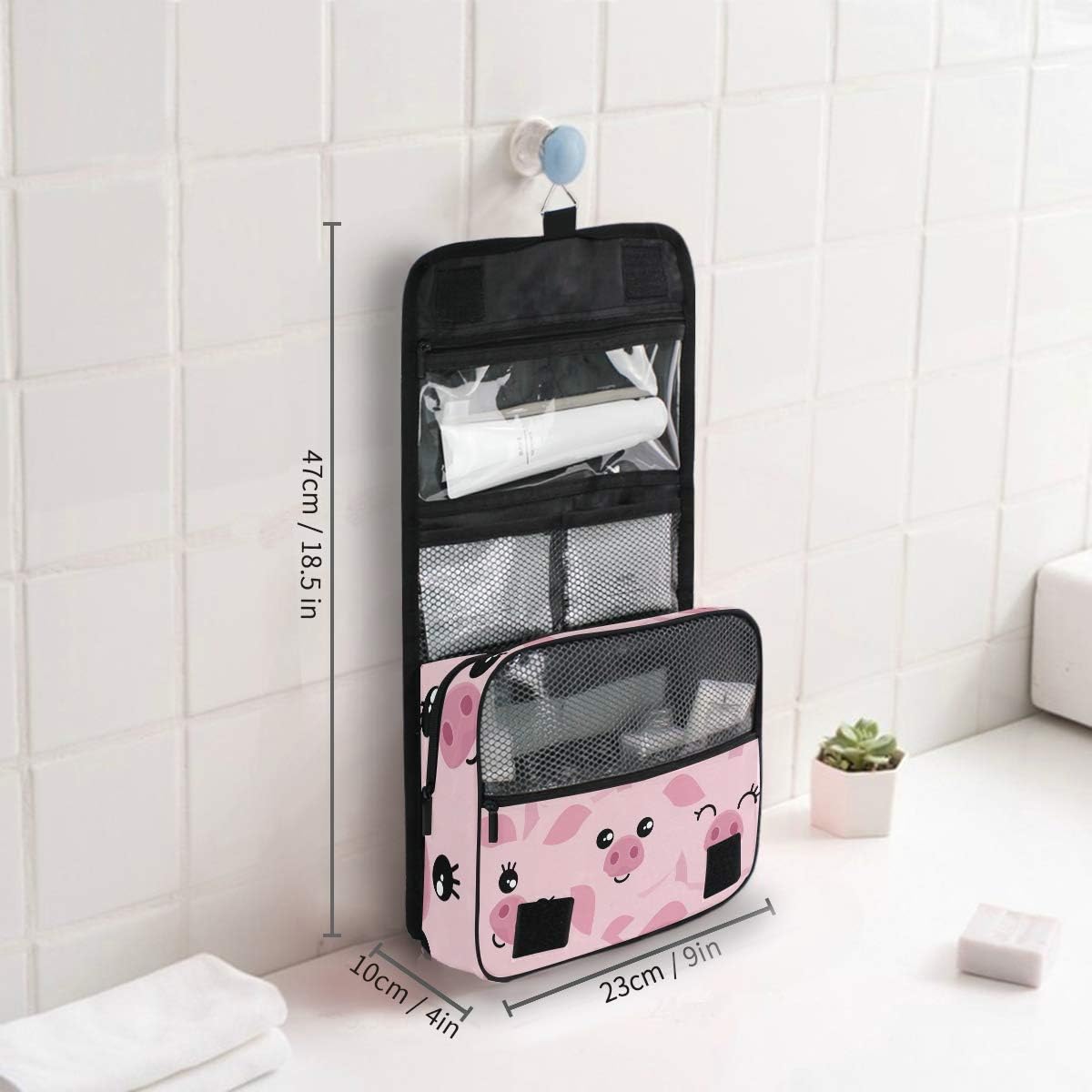 Hanging Travel Toiletry Bag Kit Makeup Case Cosmetics Organizer for Men Women - Colors A