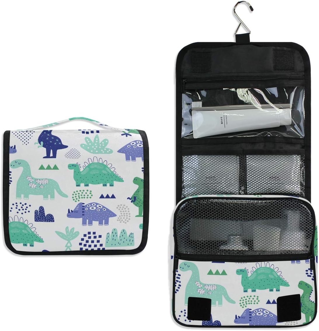 Hanging Travel Toiletry Bag Kit Makeup Case Cosmetics Organizer for Men Women - Colors A