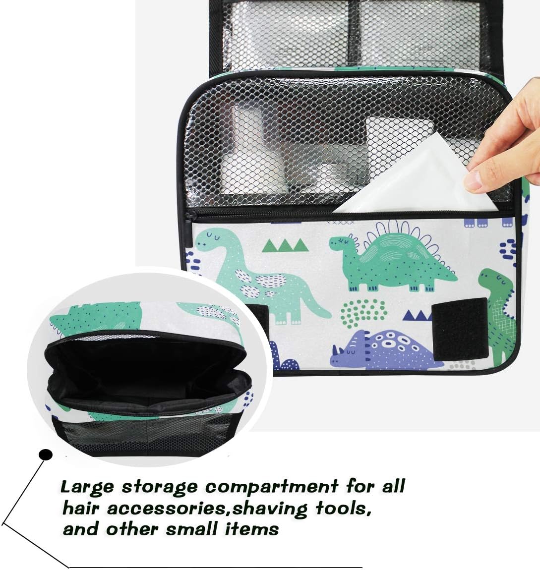 Hanging Travel Toiletry Bag Kit Makeup Case Cosmetics Organizer for Men Women - Colors A
