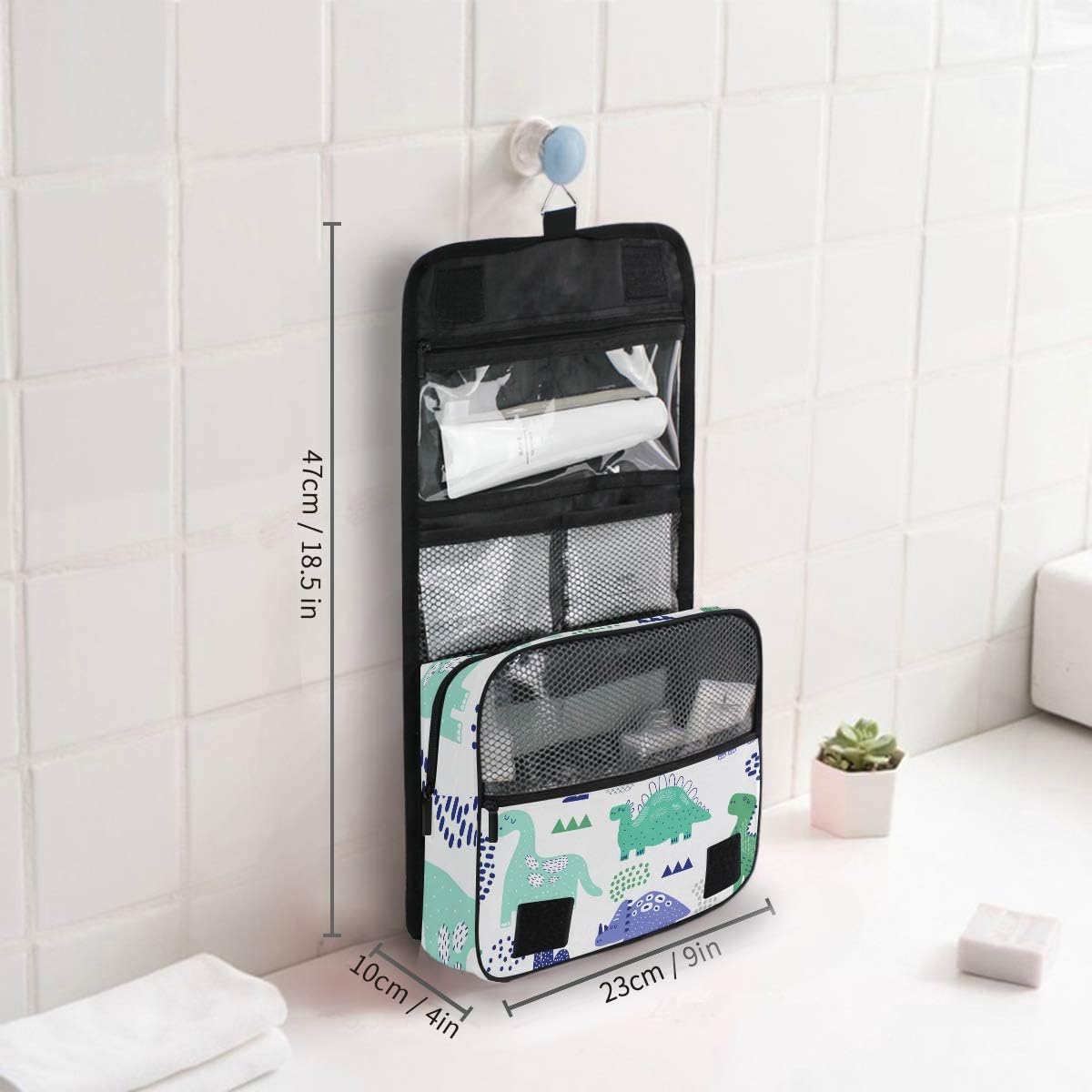 Hanging Travel Toiletry Bag Kit Makeup Case Cosmetics Organizer for Men Women - Colors A