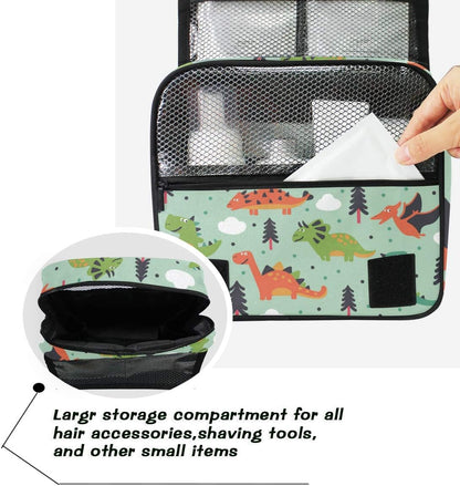 Hanging Travel Toiletry Bag Kit Makeup Case Cosmetics Organizer for Men Women - Colors A