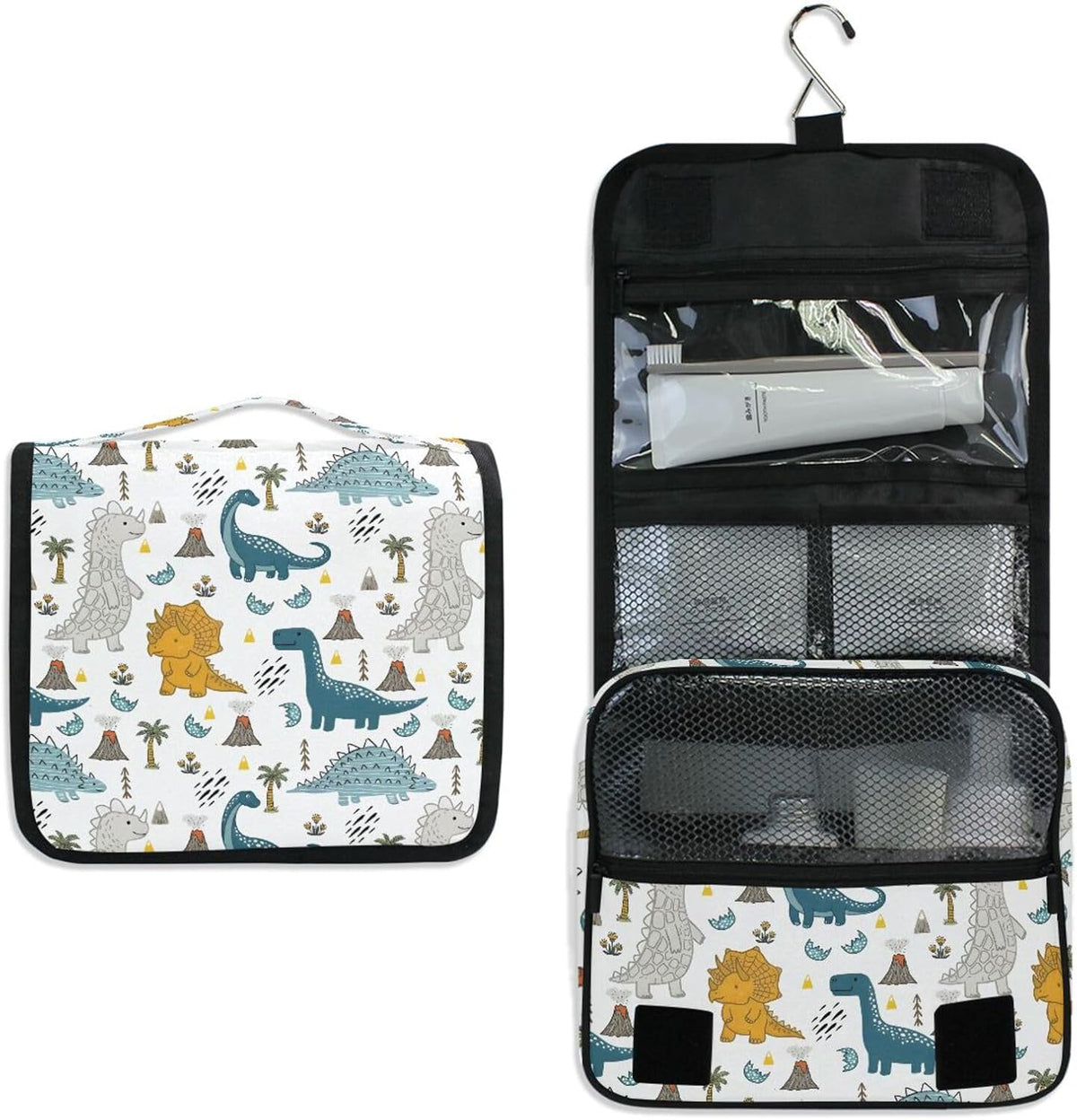 Hanging Travel Toiletry Bag Kit Makeup Case Cosmetics Organizer for Men Women - Colors A