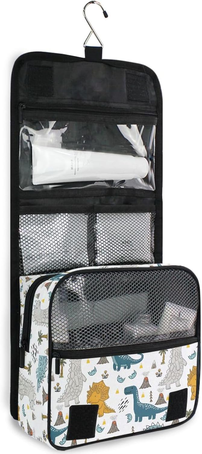 Hanging Travel Toiletry Bag Kit Makeup Case Cosmetics Organizer for Men Women - Colors A