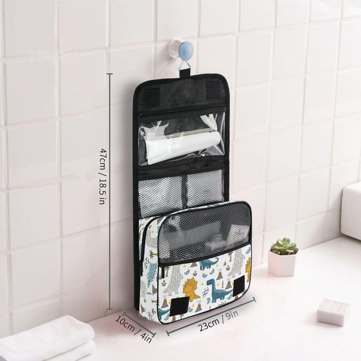 Hanging Travel Toiletry Bag Kit Makeup Case Cosmetics Organizer for Men Women - Colors A