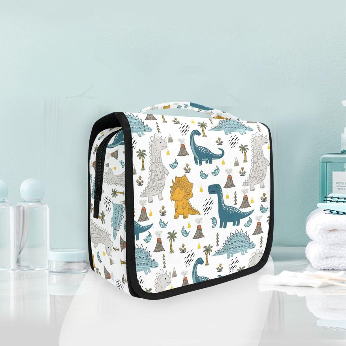 Hanging Travel Toiletry Bag Kit Makeup Case Cosmetics Organizer for Men Women - Colors A