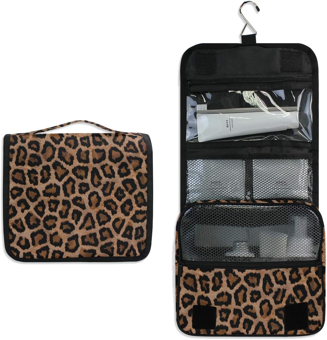 Hanging Travel Toiletry Bag Kit Makeup Case Cosmetics Organizer for Men Women - Colors A