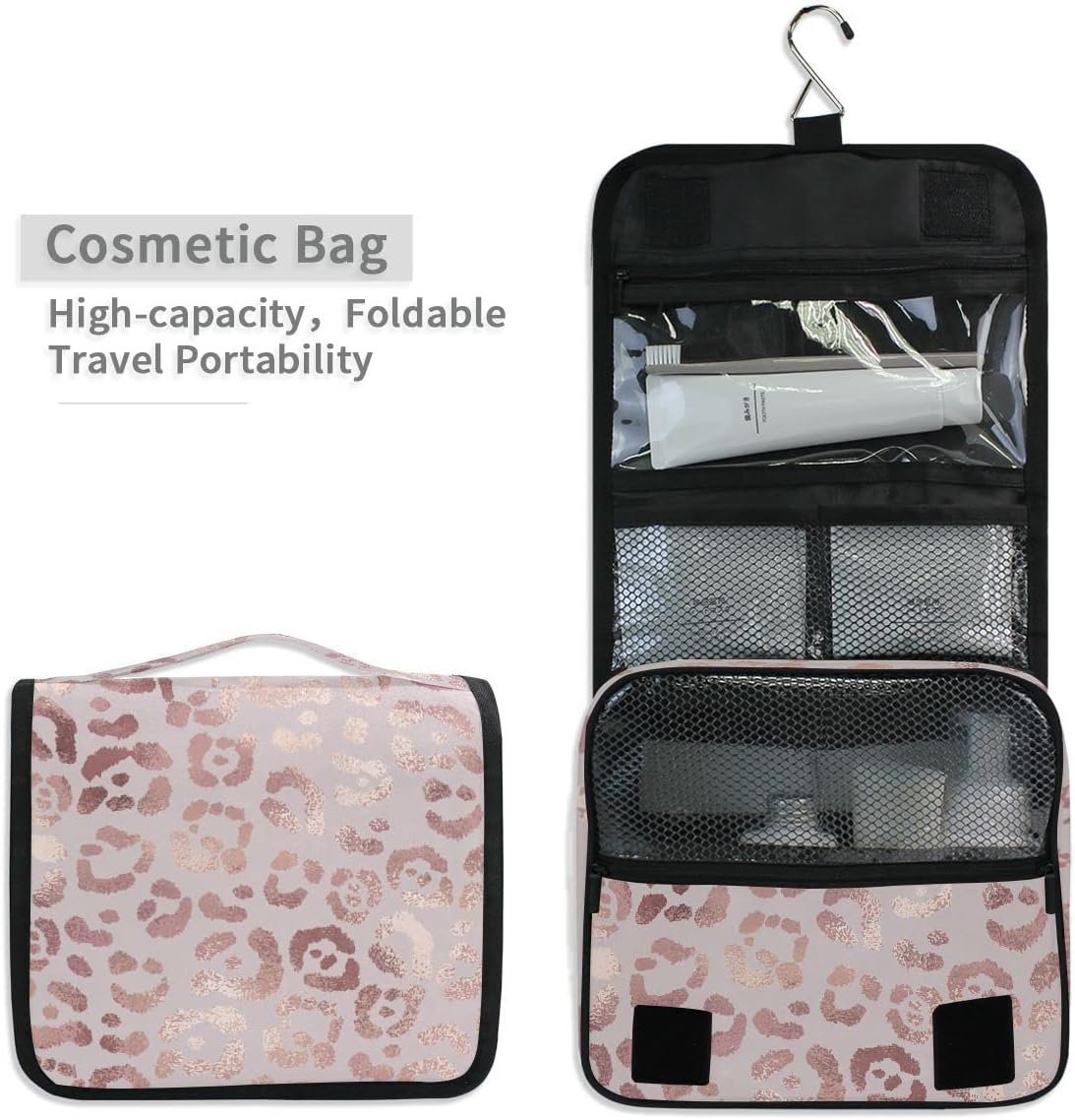 Hanging Travel Toiletry Bag Kit Makeup Case Cosmetics Organizer for Men Women - Colors A