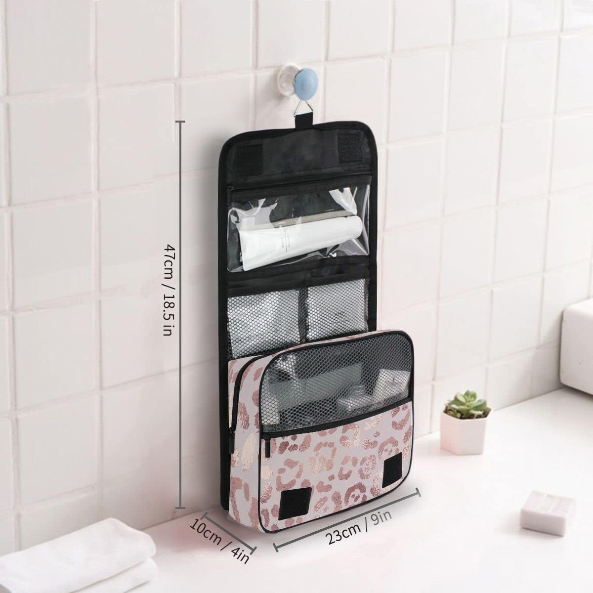 Hanging Travel Toiletry Bag Kit Makeup Case Cosmetics Organizer for Men Women - Colors A