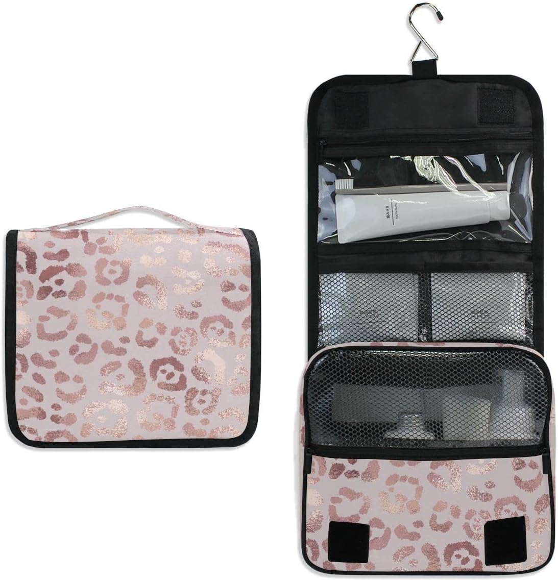 Hanging Travel Toiletry Bag Kit Makeup Case Cosmetics Organizer for Men Women - Colors A