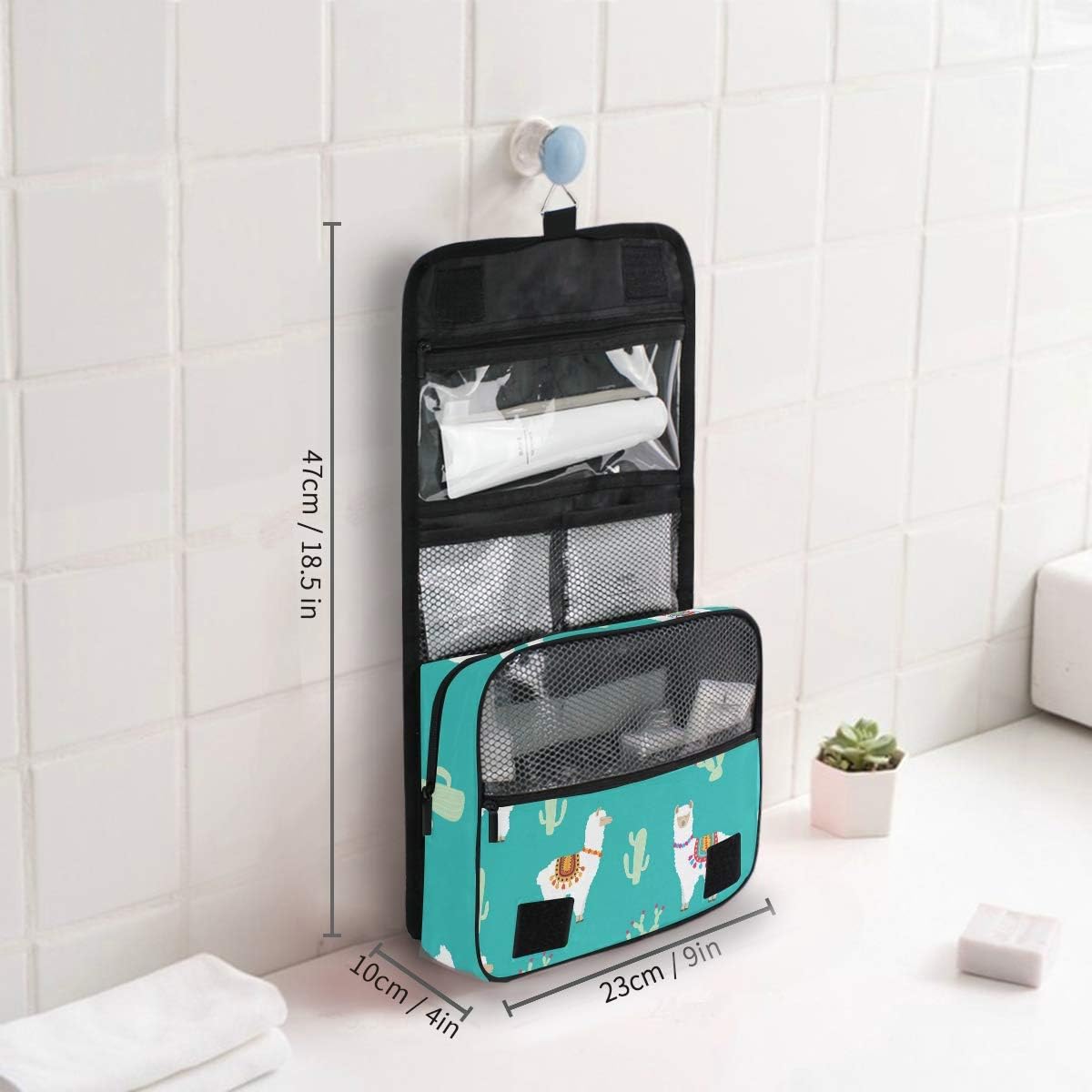 Hanging Travel Toiletry Bag Kit Makeup Case Cosmetics Organizer for Men Women - Colors A