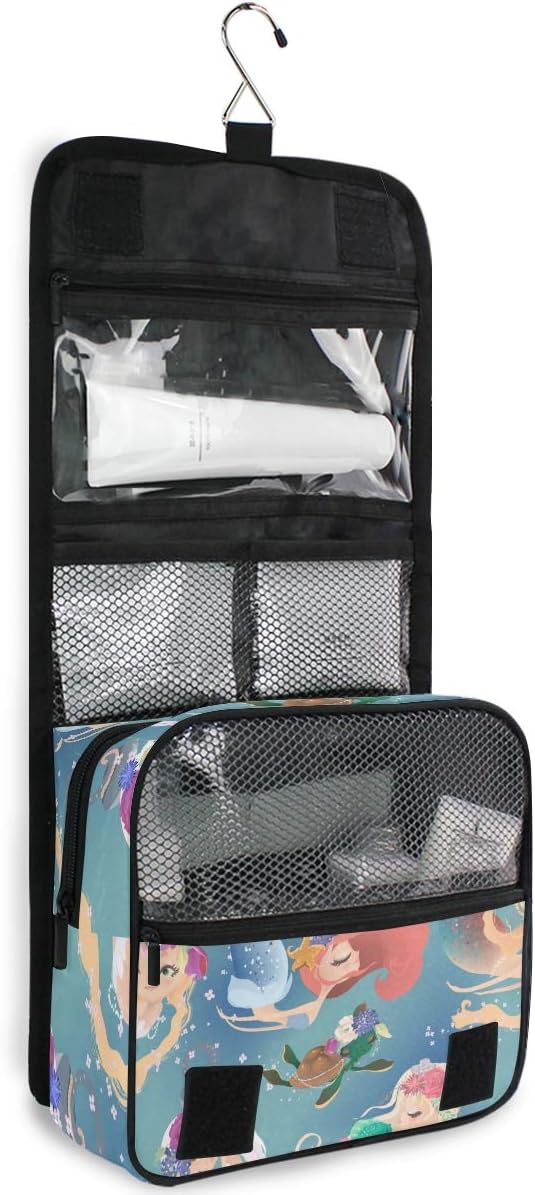 Hanging Travel Toiletry Bag Kit Makeup Case Cosmetics Organizer for Men Women - Colors A