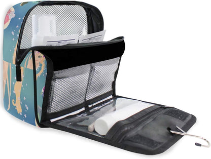 Hanging Travel Toiletry Bag Kit Makeup Case Cosmetics Organizer for Men Women - Colors A
