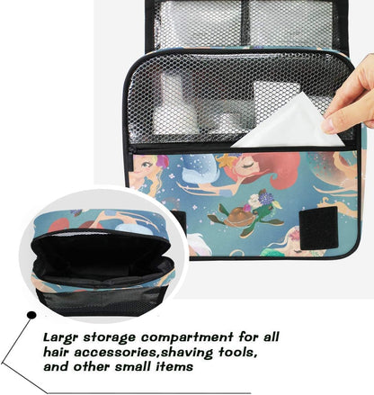 Hanging Travel Toiletry Bag Kit Makeup Case Cosmetics Organizer for Men Women - Colors A