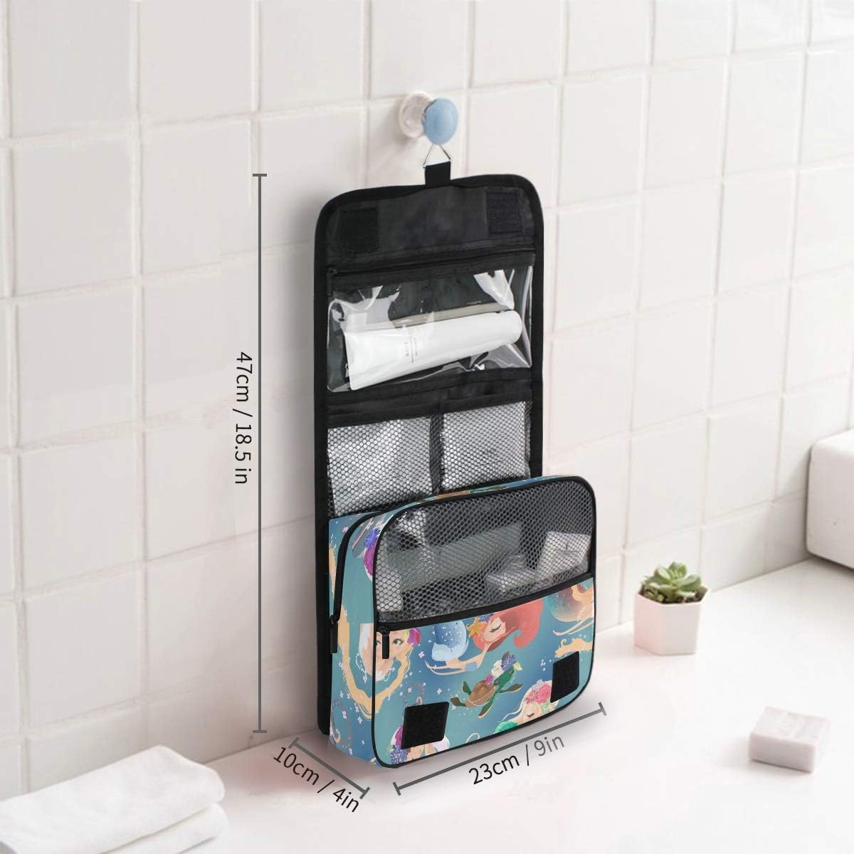 Hanging Travel Toiletry Bag Kit Makeup Case Cosmetics Organizer for Men Women - Colors A