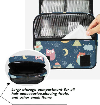 Hanging Travel Toiletry Bag Kit Makeup Case Cosmetics Organizer for Men Women - Colors A
